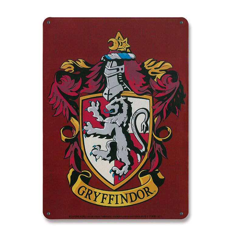Harry Potter Gryffindor Tin Sign 15 by 21 cm