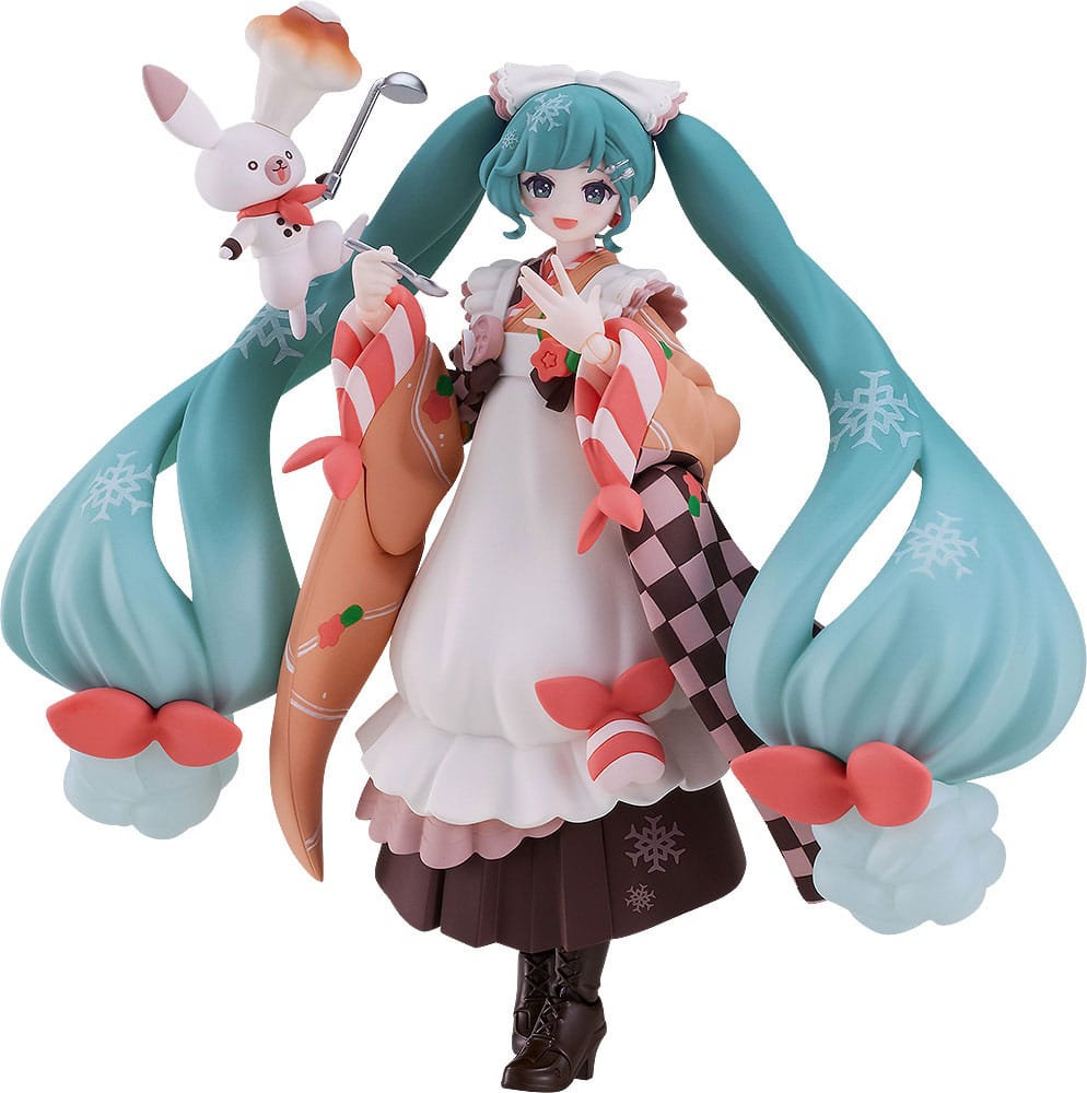 Character Vocal Series Hatsune Miku Snow Miku Winter Delicacy Ver Figma Action Figure 14 cm