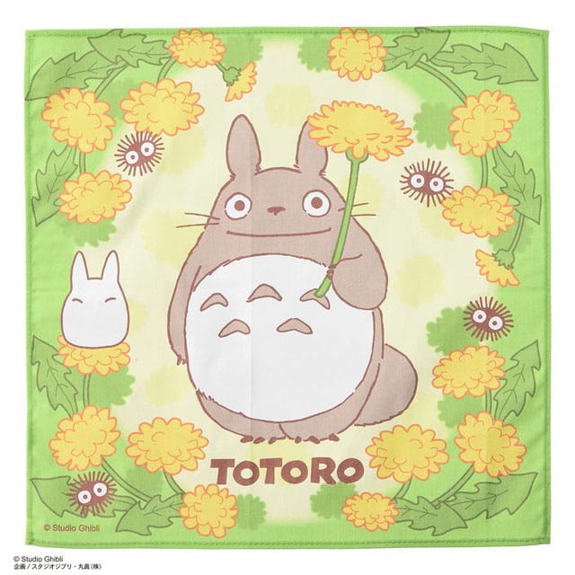 Dandelion Print Handkerchief My Neighbor Totoro 43 x 43 cm