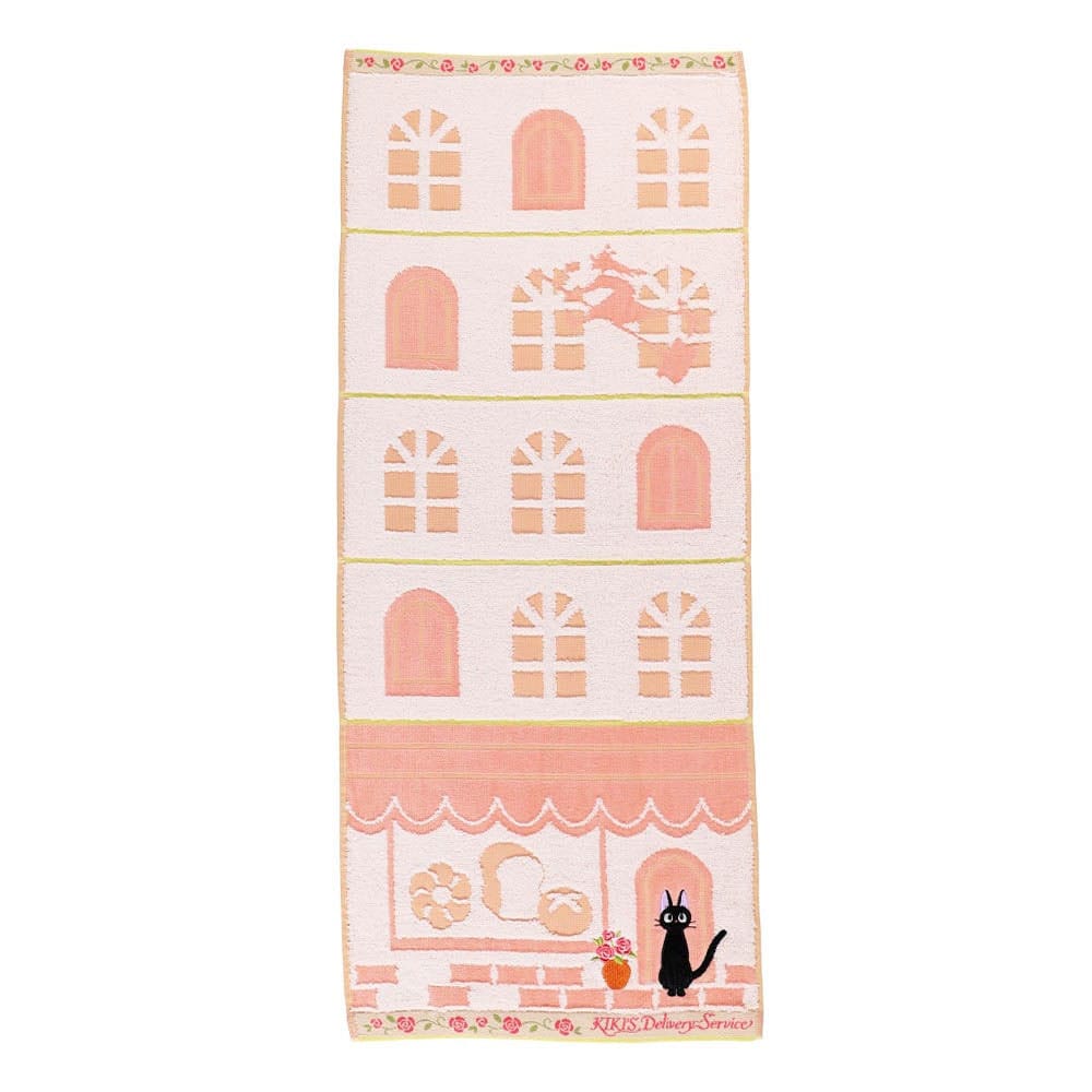 Studio Ghibli Jiji Kiki's Delivery Service Towel Street Corner 34 x 80 cm