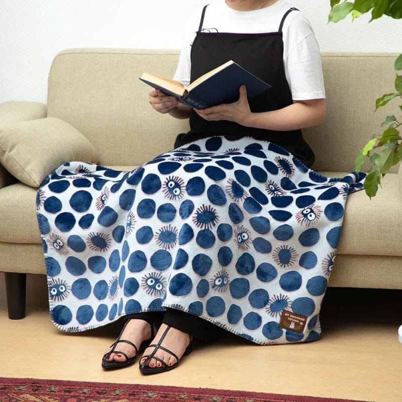 Studio Ghibli Soot Sprite My Neighbor Totoro Opalised Blanket Silhouette 70 x 100 cm