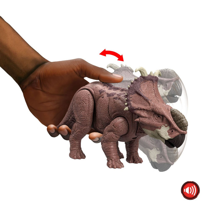 Jurassic World Epic Evolution Wild Roar Pachyrhinosaurus Action Figure
