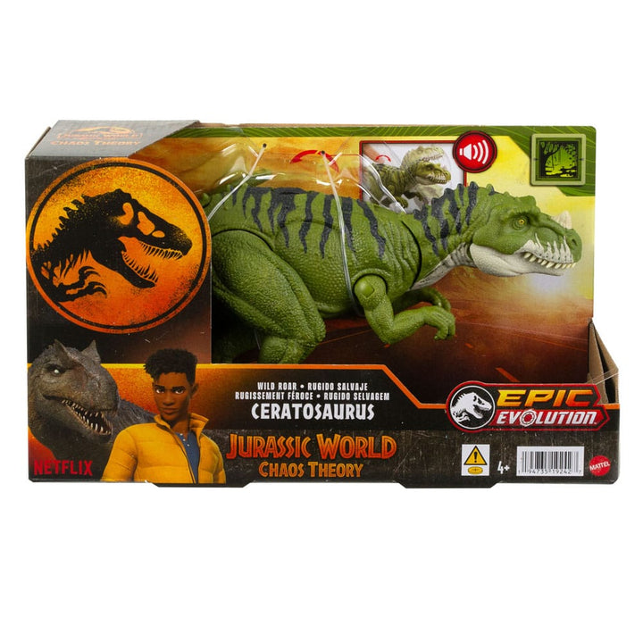 Jurassic World Epic Evolution Wild Roar Ceratosaurus Action Figure