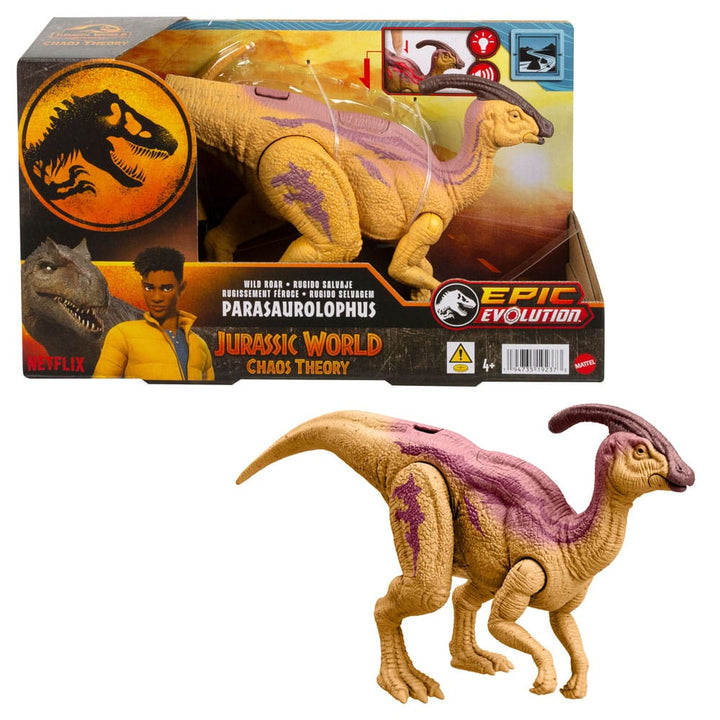 Jurassic World Epic Evolution Wild Roar Parasaurolophus Action Figure