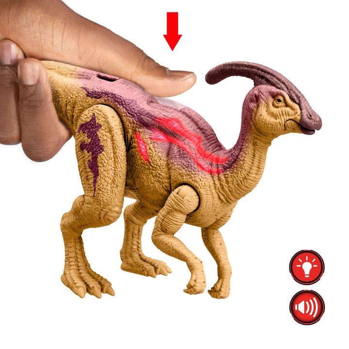 Jurassic World Epic Evolution Wild Roar Parasaurolophus Action Figure