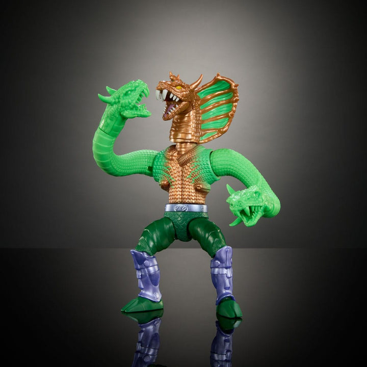 MOTU x TMNT Turtles of Grayskull King Hiss Deluxe Action Figure 14 cm