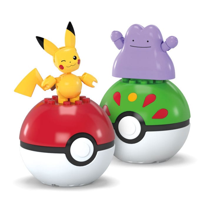 Pokemon MEGA Pokeball Collection Pikachu and Ditto Construction Set POP! Vinyl Figure