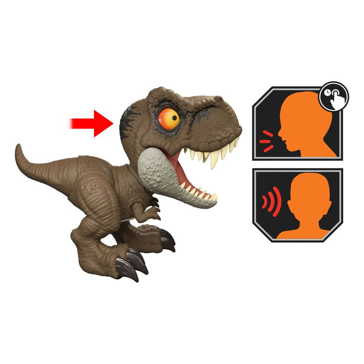 Jurassic World Rebirth Tyrannosaurus Rex with Roar Command Sound 6.3" Action Figure