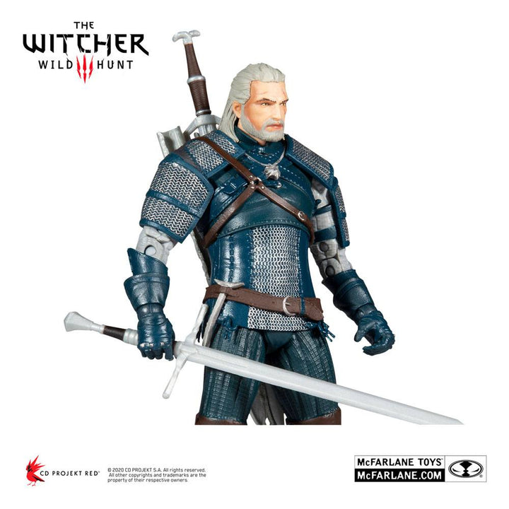 The Witcher Geralt of Rivia (Viper Armor Teal Dye) 1/10 Scale Action Figure