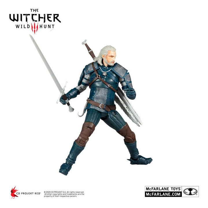 The Witcher Geralt of Rivia (Viper Armor Teal Dye) 1/10 Scale Action Figure