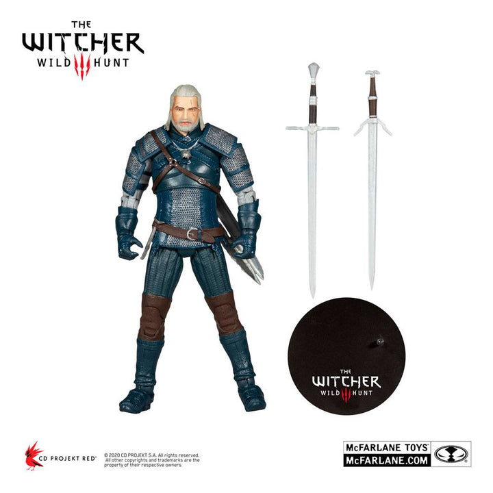 The Witcher Geralt of Rivia (Viper Armor Teal Dye) 1/10 Scale Action Figure