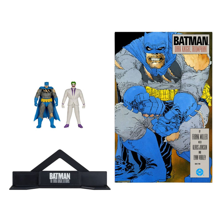DC Direct Batman The Dark Knight Returns Batman and The Joker 3" Scale Page Punchers Action Figure (2-Pack)