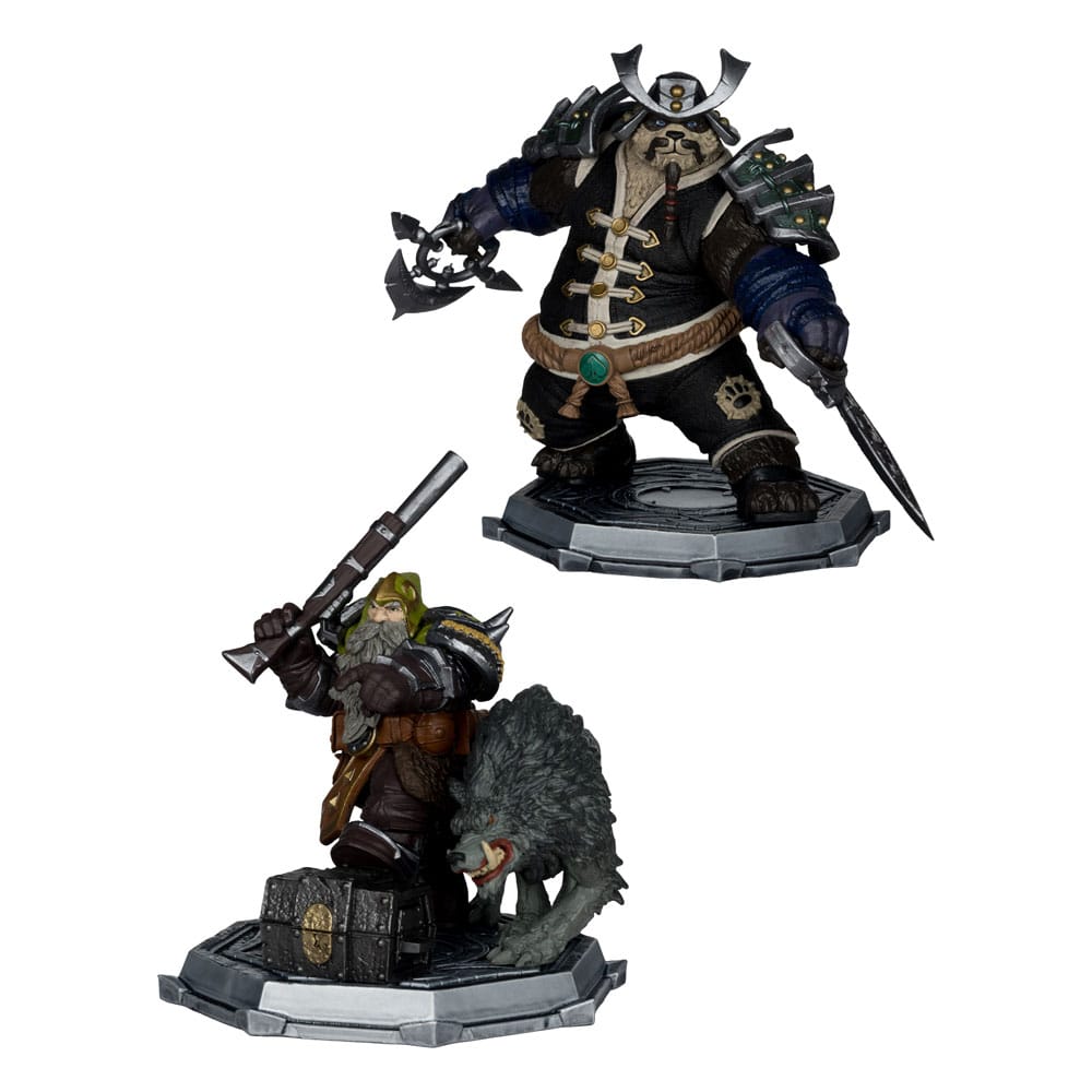 McFarlane Toys World of Warcraft Dwarf Hunter and Pandaren 6" Scale Action Figures Assortment (8-Pack)