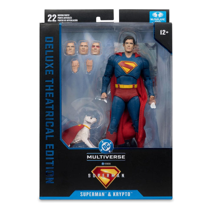 McFarlane Superman 2025 DC Multiverse Superman & Krypto Deluxe Edition Action Figure