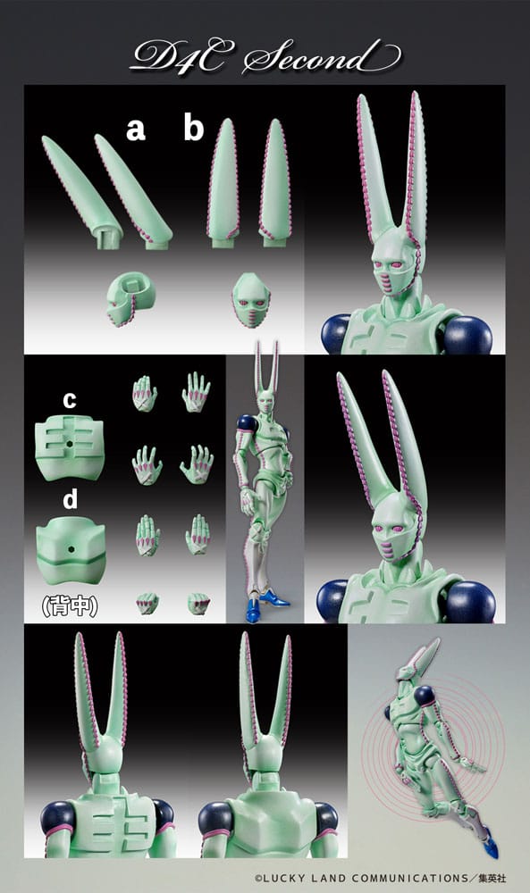JoJo's Bizarre Adventure Part 7 D4C Second Super Action Chozokado Action Figure 20 cm