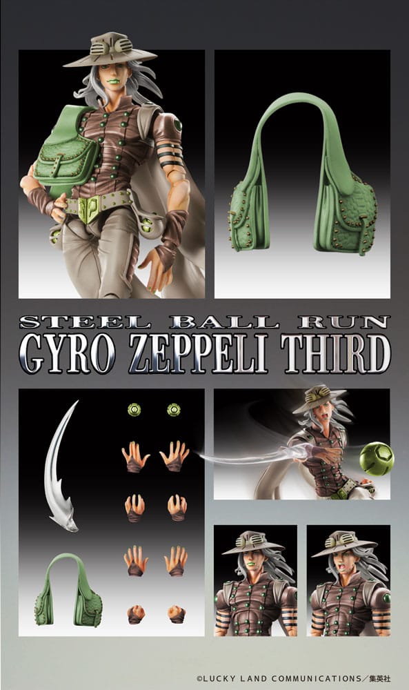 JoJos Bizarre Adventure Johnny Joestar Part 7 Steel Ball Run Chozokado Super Action Figure Second