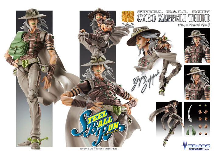 JoJos Bizarre Adventure Johnny Joestar Part 7 Steel Ball Run Chozokado Super Action Figure Second