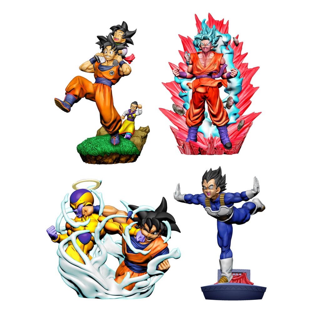 Dracap Trading Figure Re Birth Limit Breaking Dragonball Super 4 Pack 8 cm