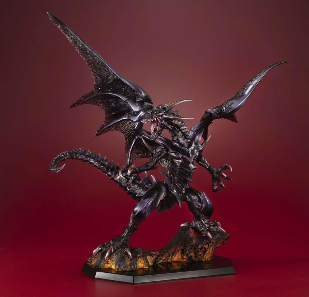 Art Works Monsters Red Eyes Black Dragon Holographic Edition Yu Gi Oh Duel Monsters PVC Statue 32 cm