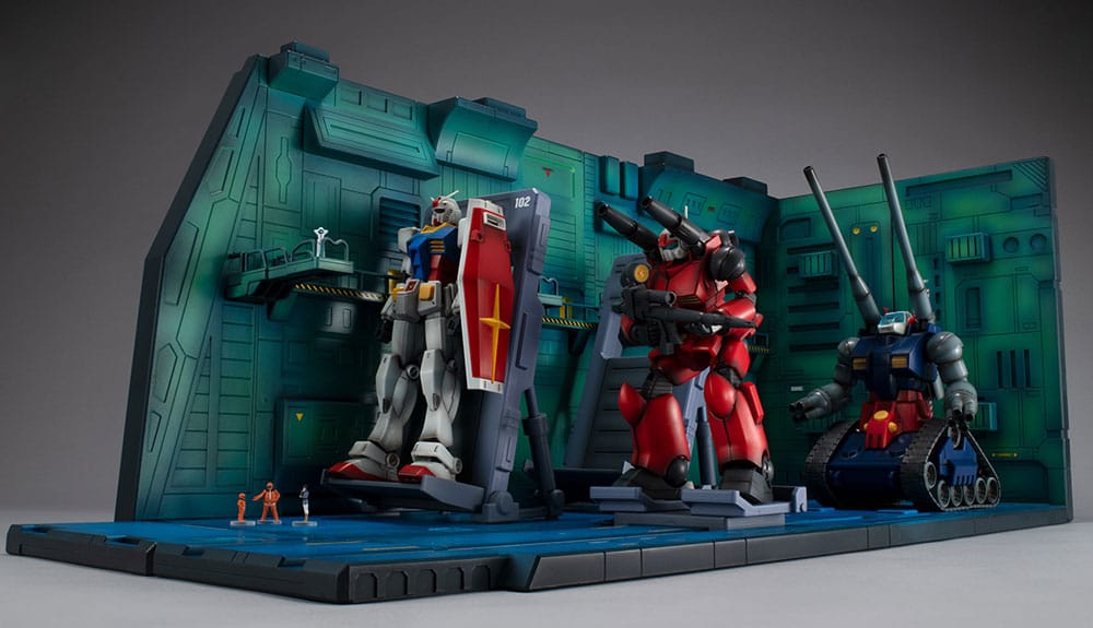 Realistic Model Series White Base Catapult Deck Anime Edition Mobile Suit Gundam SEED Diorama 1 144 Scale