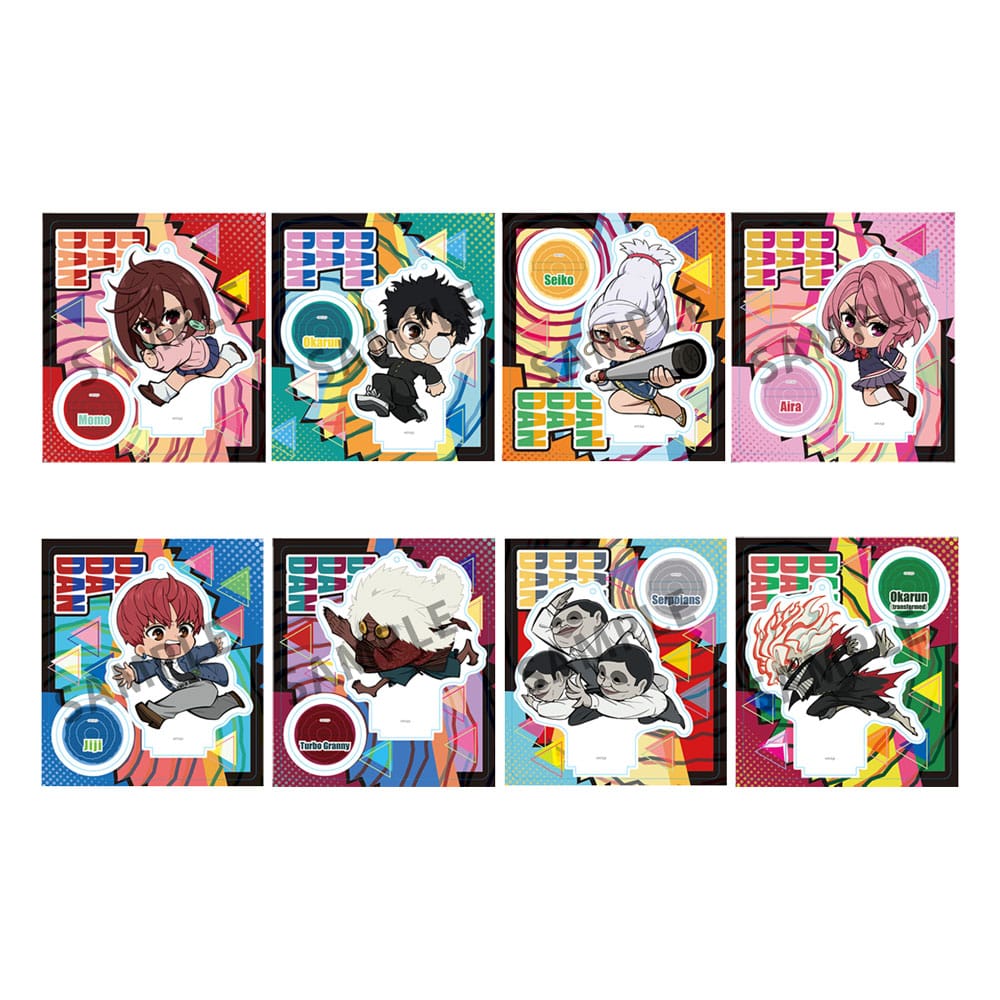 TokoToko Dandadan Acrylic Figure Display 9 cm Set of 8