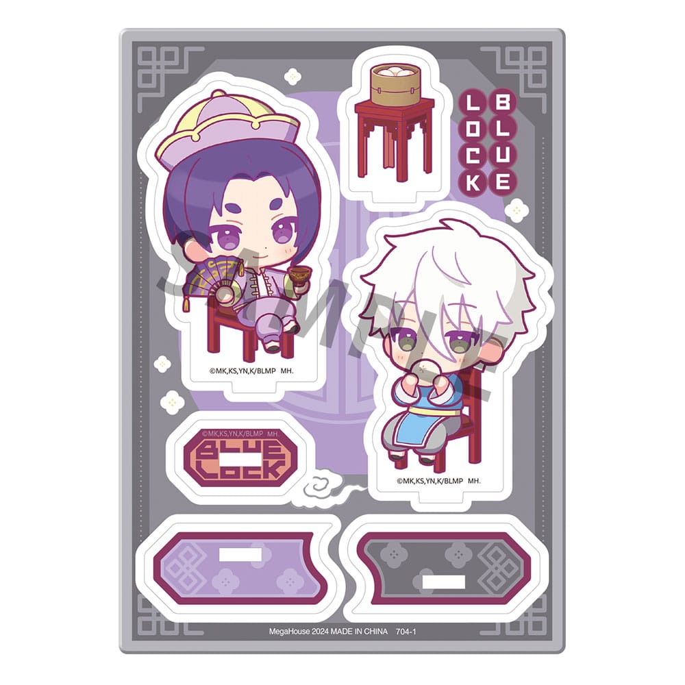 Buddycolle Episode Nagi A Seishiro Nagi and Reo Mikage Yumcha Ver Blue Lock The Movie Acrylic Stand 14 cm