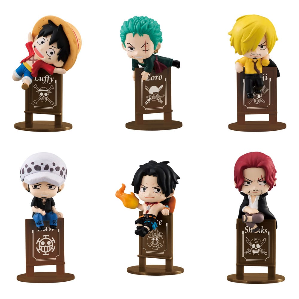 Ochatomo Series Pirates Party One Piece Trading Figure 4 cm Set of 8