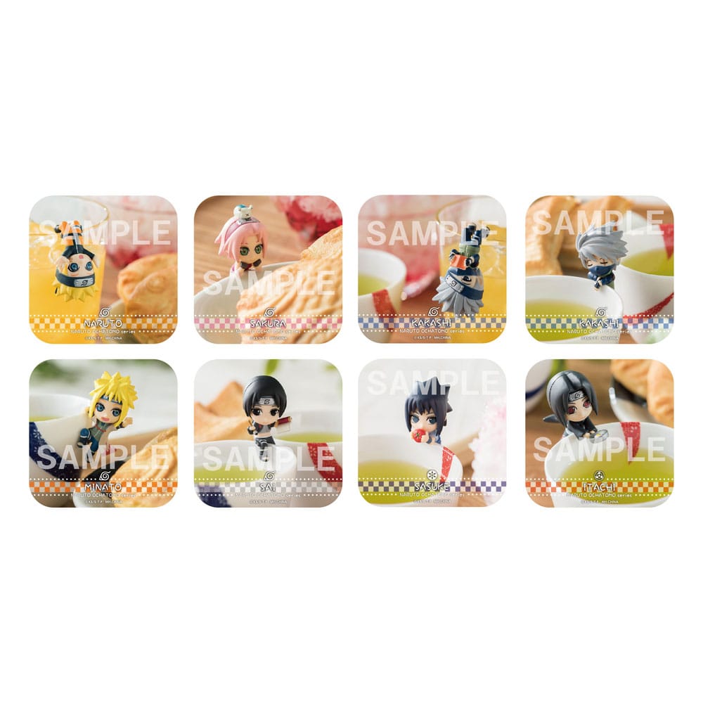 Ochatomo Series Konoha Break Time Naruto Shippuden Trading Figure 5 cm Set of 8