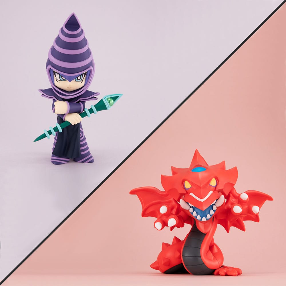 Megatoon Slifer the Sky Dragon and Dark Magician Yu Gi Oh Duel Monsters PVC Statue with Gift