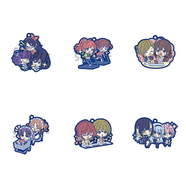 Shiny Colors Vol 2 The Idolmaster Rubber Charms 6 cm Set of 6