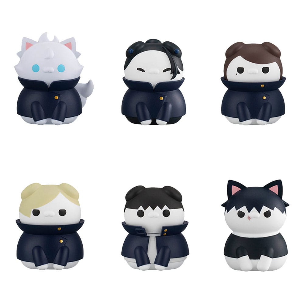 Mega Cat Project Hidden Inventory and Premature Death Ver Jujutsu Kaisen Trading Figure 3 cm Set of 8