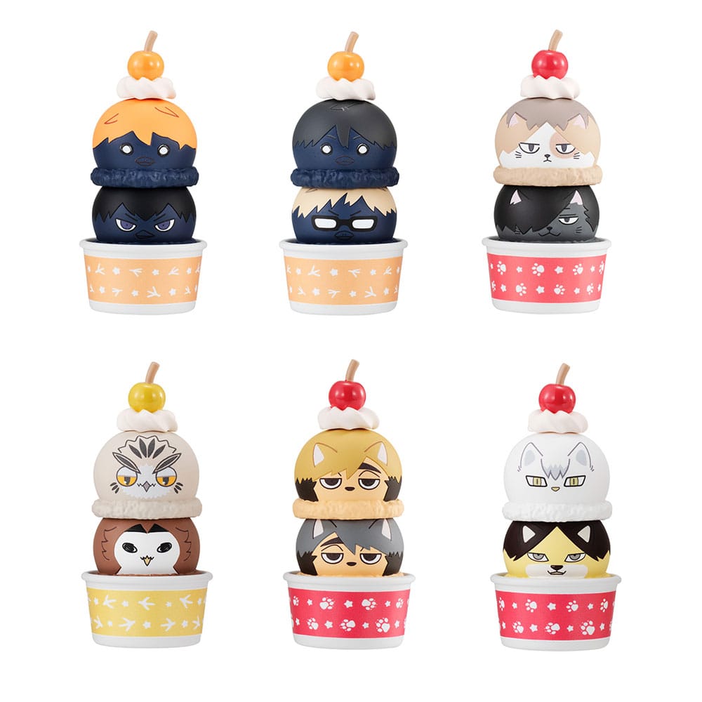 Tsumichen Stack Up and Change Haikyu Trading Figure 6 Pack 8 cm with Gift