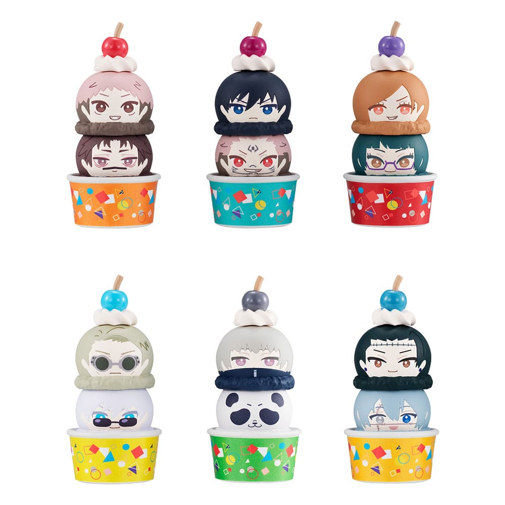 Tsumichen Stack Up and Change Jujutsu Kaisen Trading Figure 6 Pack 8 cm with Gift