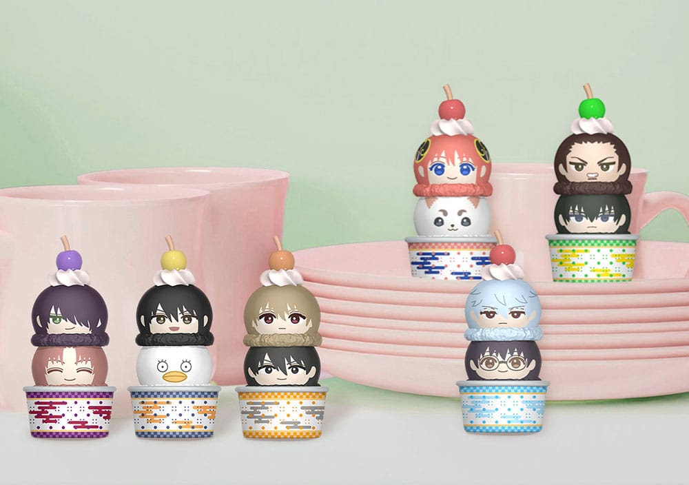 Gintama Tsumichen Stack and Change Trading Figures Assortment 8 cm Set of 6