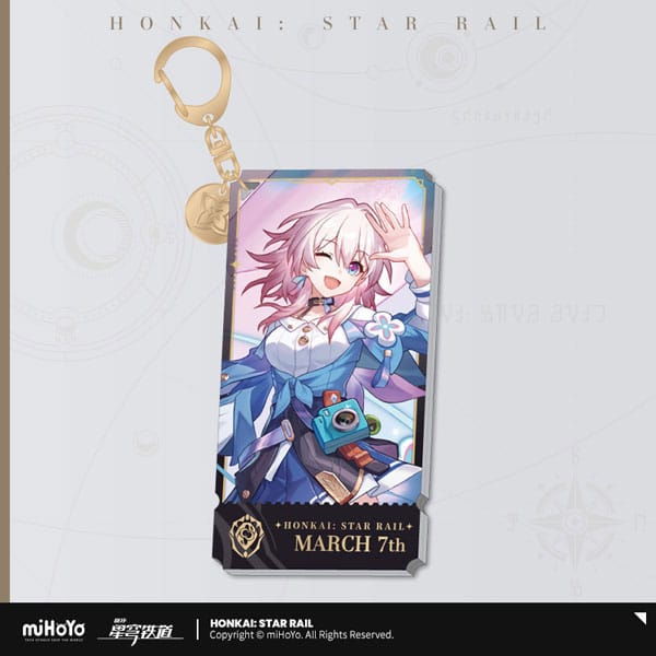 Honkai Star Rail March 7th Character Acrylic Keychain 9 cm