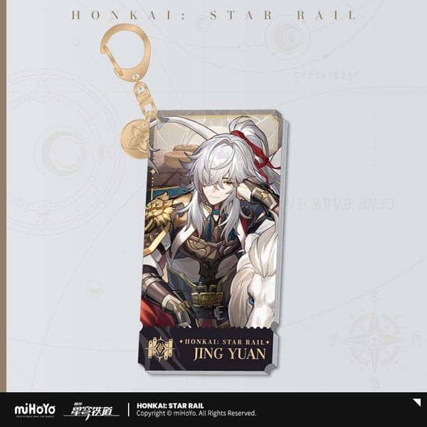 Honkai Star Rail Jing Yuan Character Acrylic Keychain 9 cm