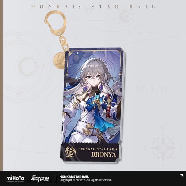 Honkai Star Rail Bronya Character Acrylic Keychain 9 cm