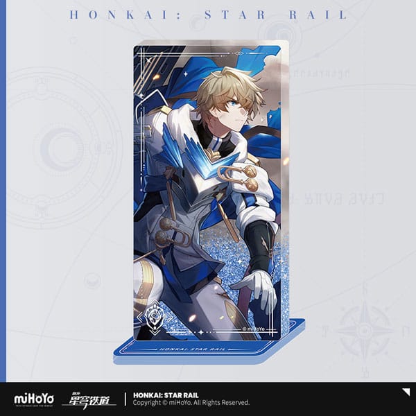 Honkai Star Rail Gepard Moment of Victory Light Cone Acrylic Ornament with Glitter 7 cm