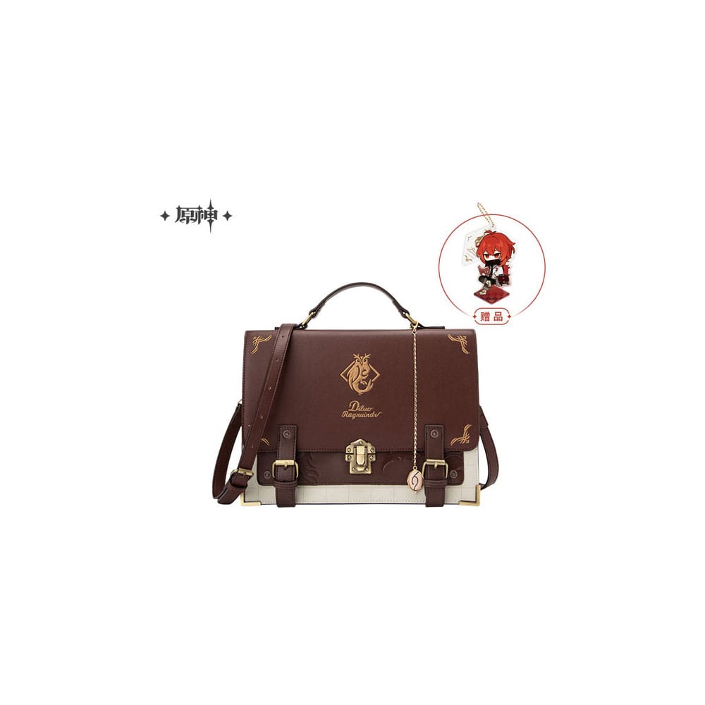 Genshin Impact Diluc PU Leather Messenger Bag
