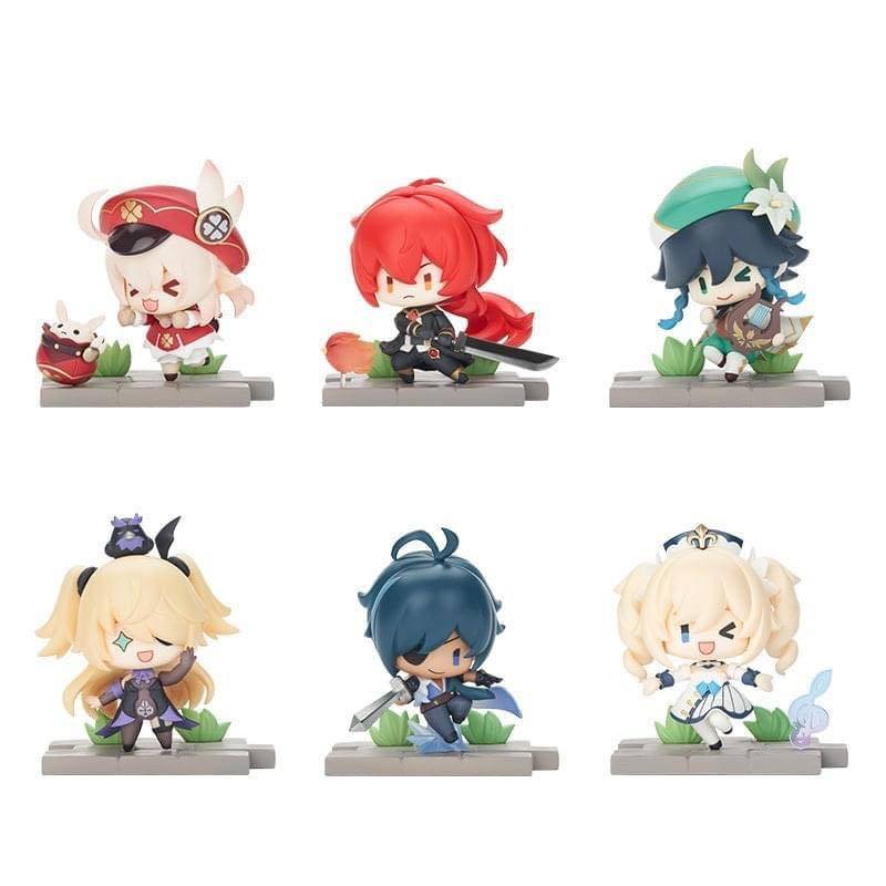 Genshin Impact Mondstadt Battle Scene Trading Figure Set 5 cm