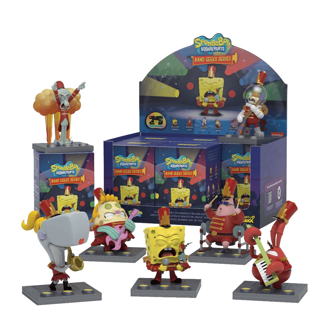 Nickelodeon SpongeBob SquarePants Band Geeks Series 4 Inch Vinyl Blind Box Display 6 Pieces