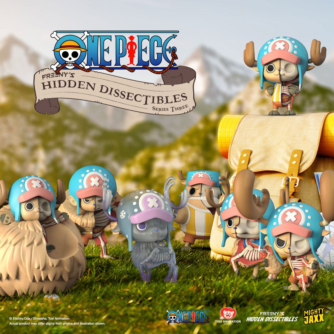One Piece Chopper One Piece Freeny Hidden Dissectibles Series 3 4 Inch Vinyl Figure Blind Box Display 6 Pieces