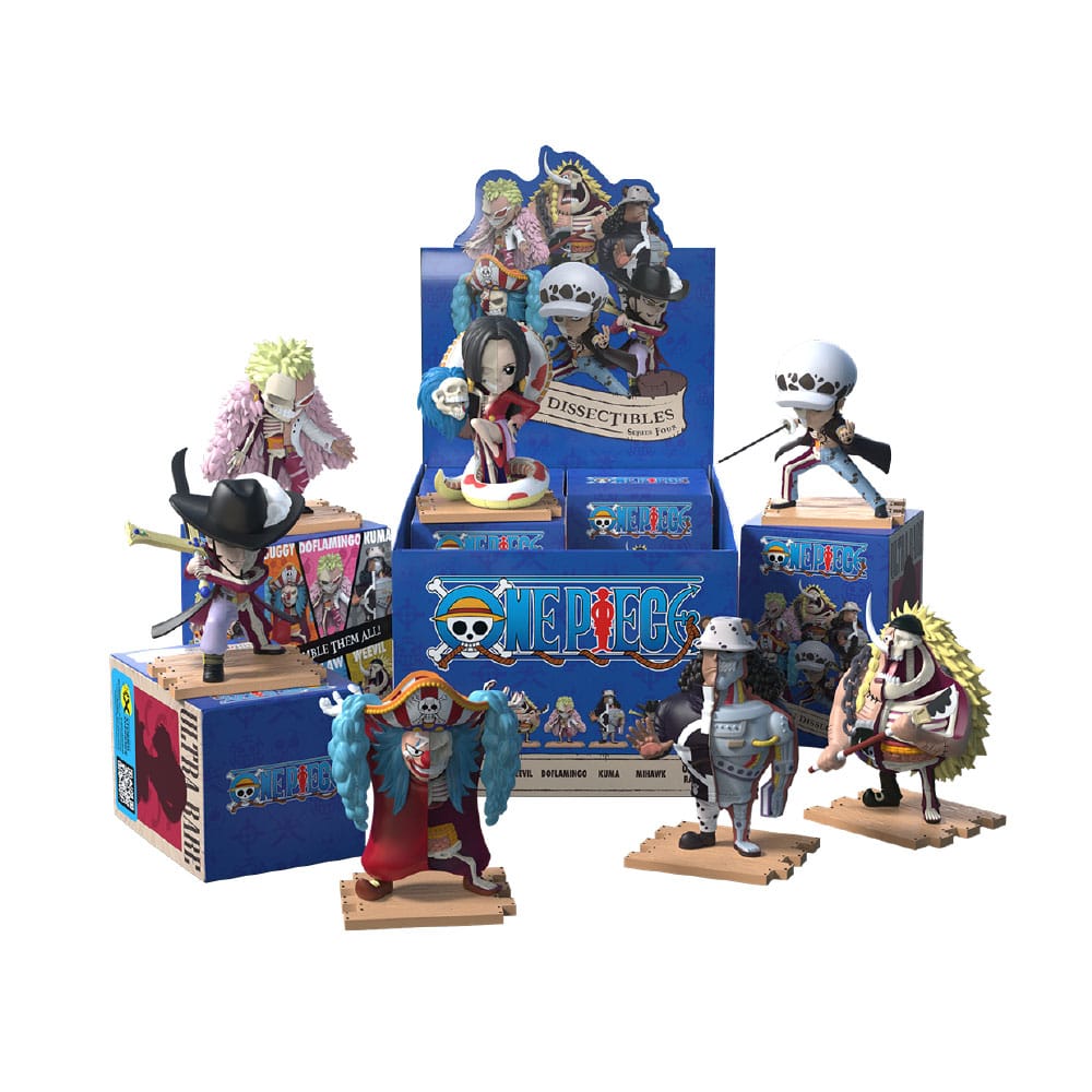One Piece Warlords Edition Blind Box Hidden Dissectibles Series 4 Display 6 Pieces