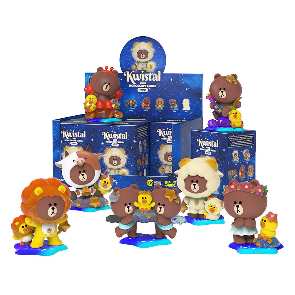 Line Friends Kwistal Horoscope Series 1 Blind Box Display 6 Pieces