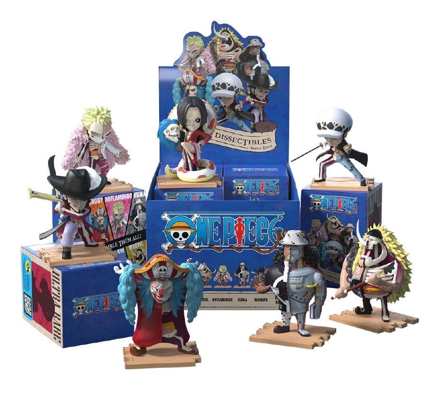 One Piece Warlords Edition One Piece Freeny Hidden Dissectibles Vinyl Figure Blind Box Assortment 4 Inch 6 Pieces