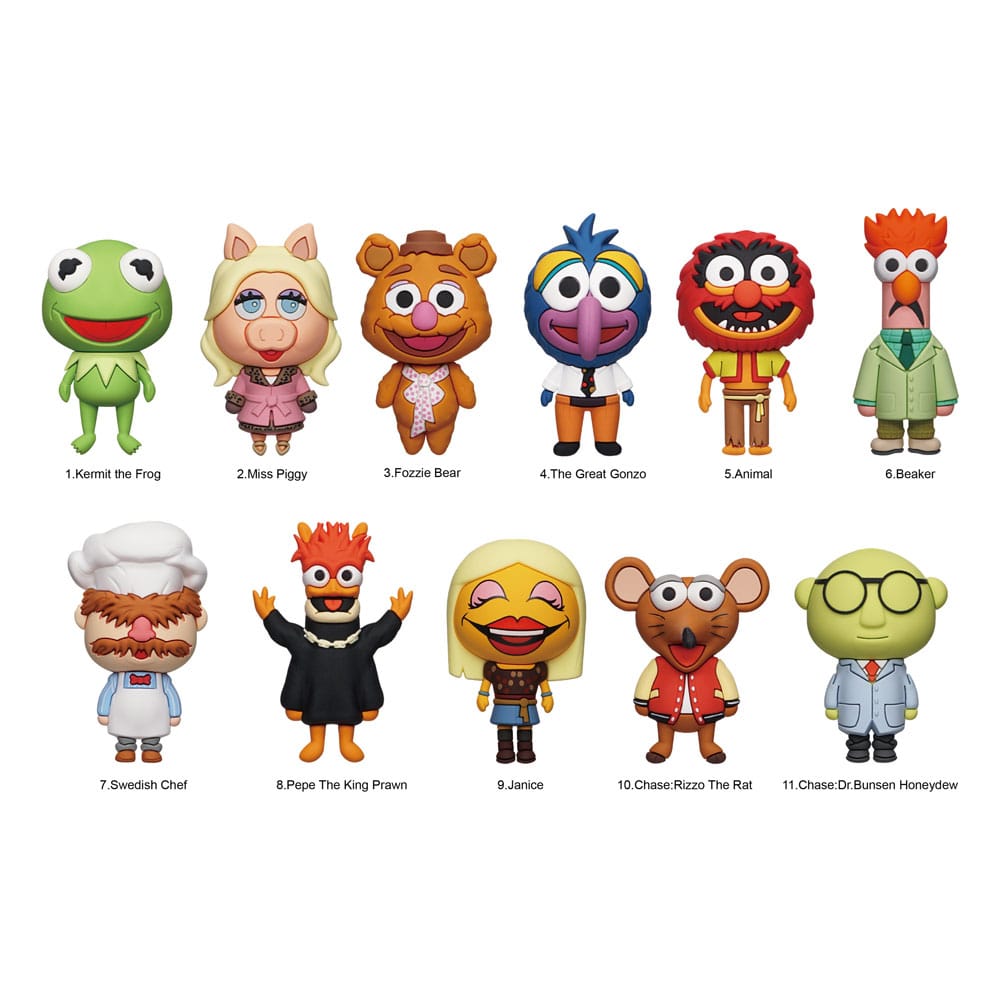 Disney The Muppets Series 48 PVC Bag Clips 24 Pack