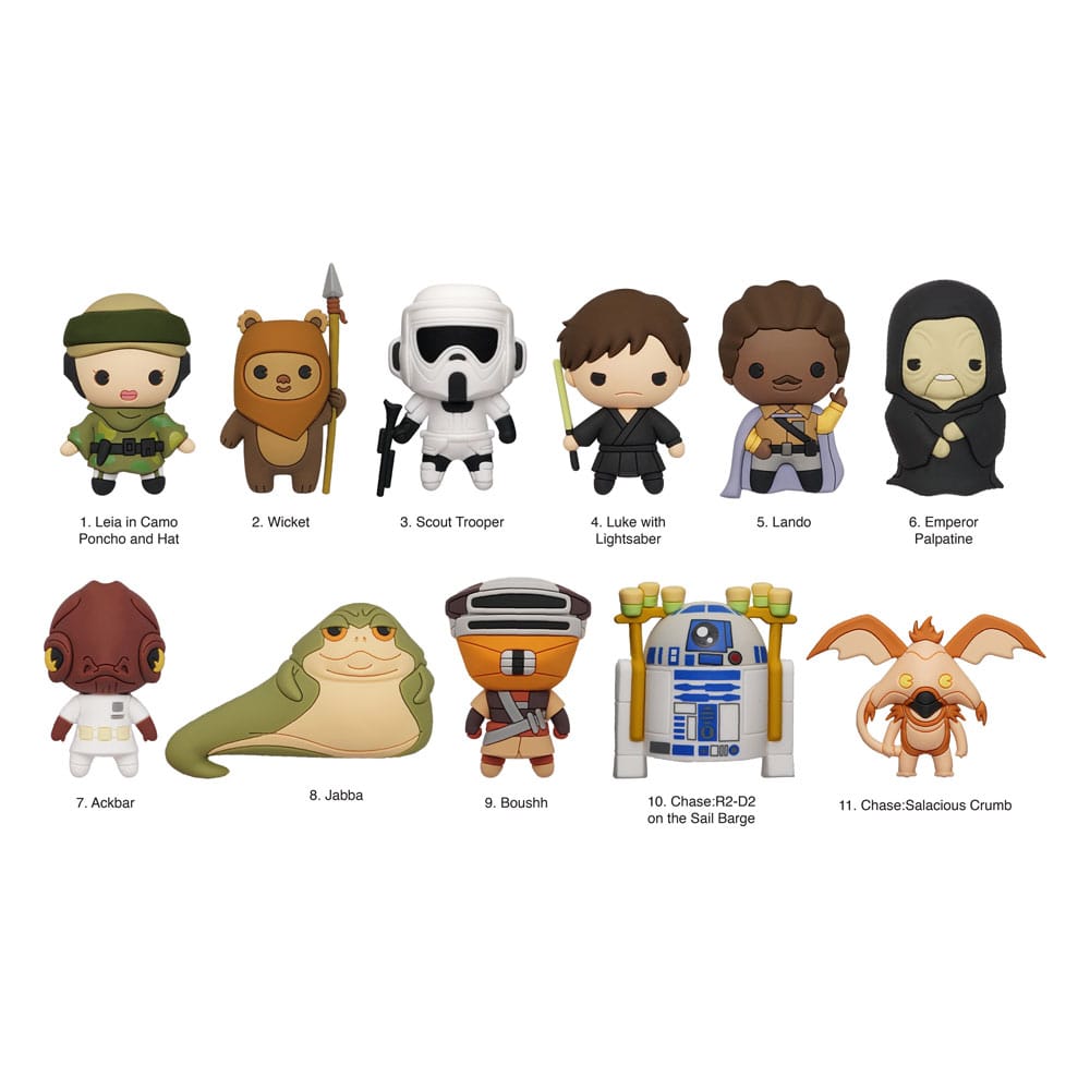 Lucasfilm Star Wars Return of the Jedi Series 1 PVC Bag Clips 24 Pack