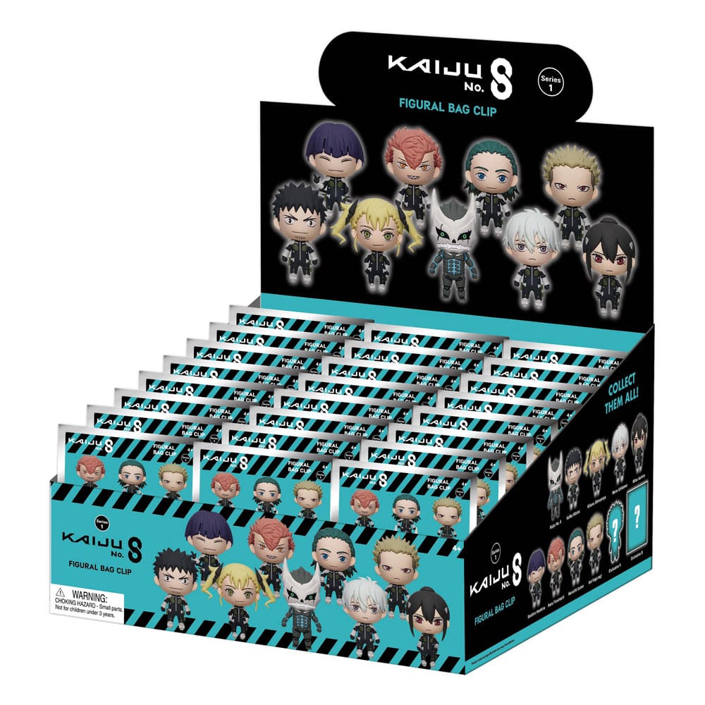 Kaiju No 8 Series 1 Kaiju No 8 Charm 3D PVC Bag Clips Display 24 Pieces