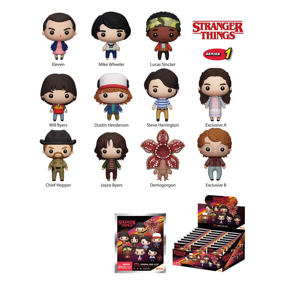 Stranger Things PVC Bag Clips Stranger Things Funko POP Vinyl Figure