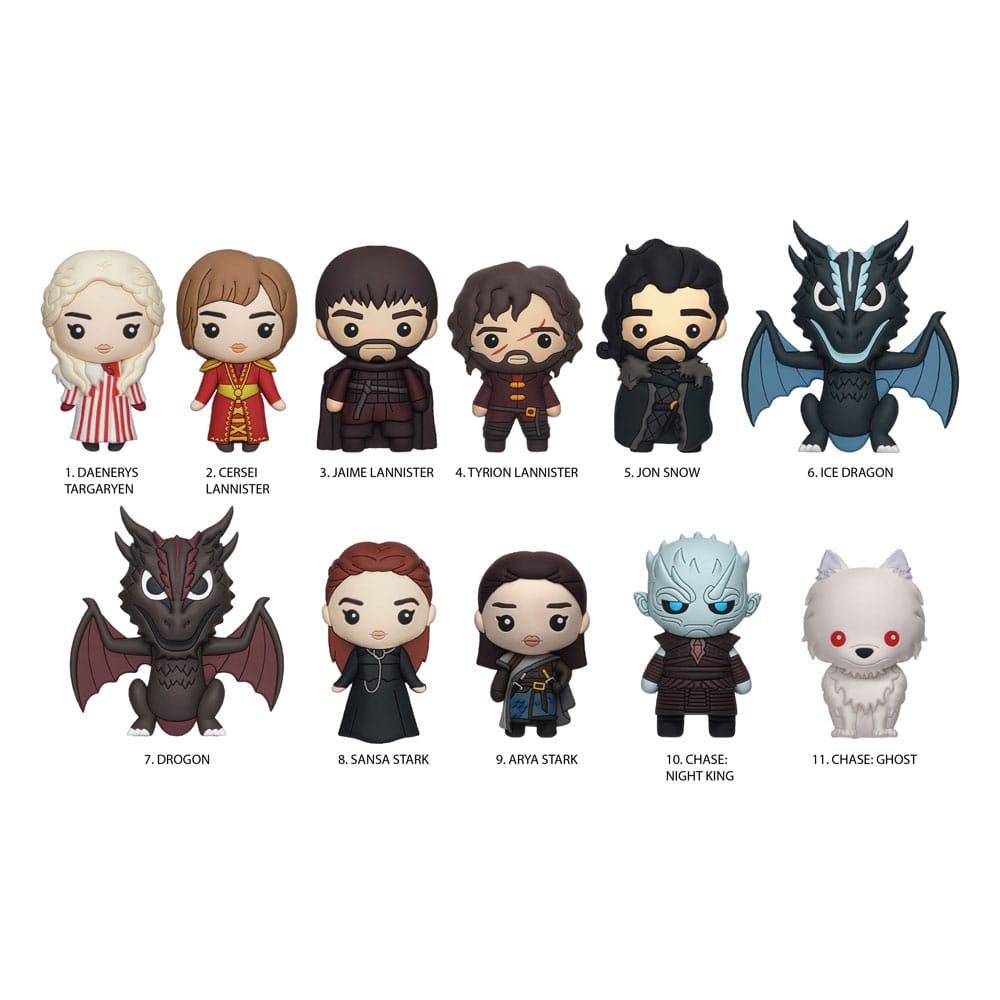 Game of Thrones Series 1 Game of Thrones 3D PVC Bag Clips Display 24 Pieces